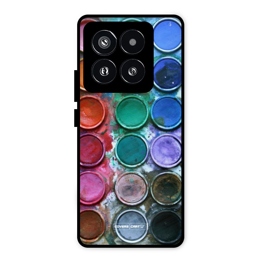 Water Paint Box Metal Back Case for Xiaomi 14 Pro