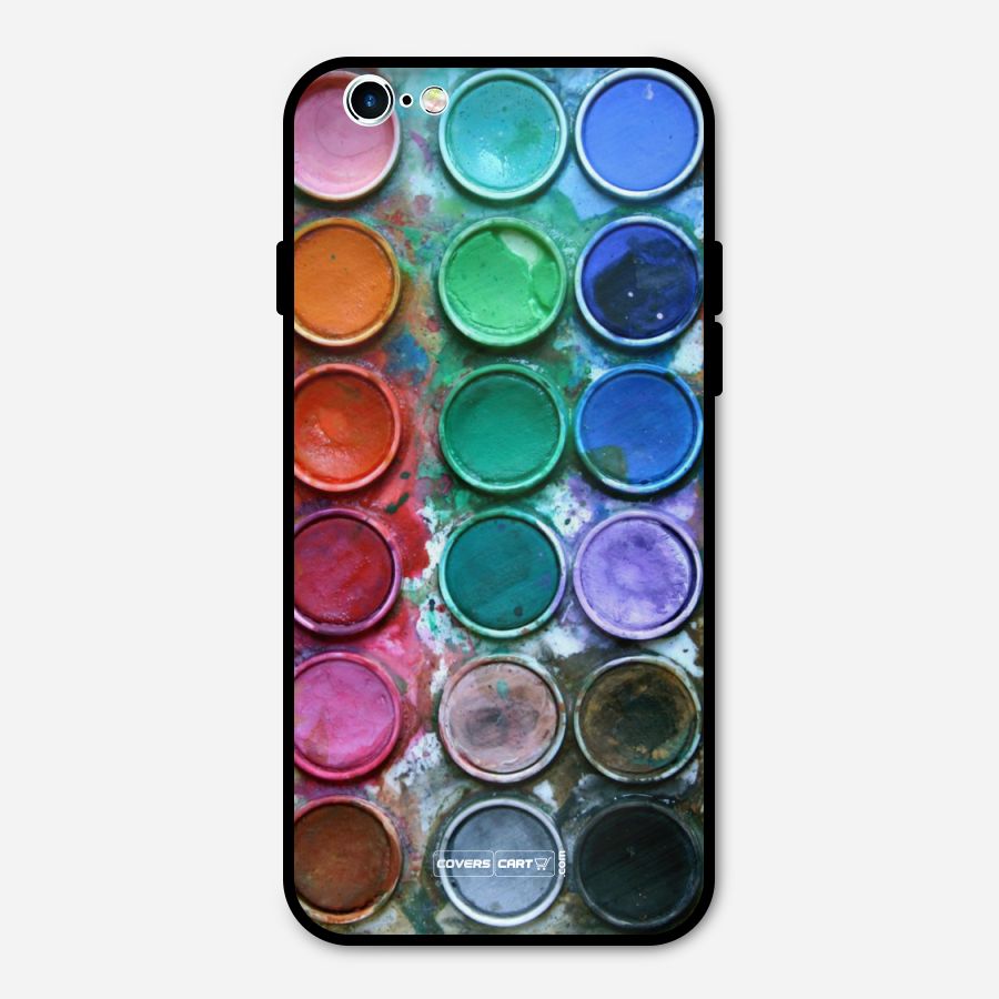 Water Paint Box Metal Back Case for iPhone 6 6s
