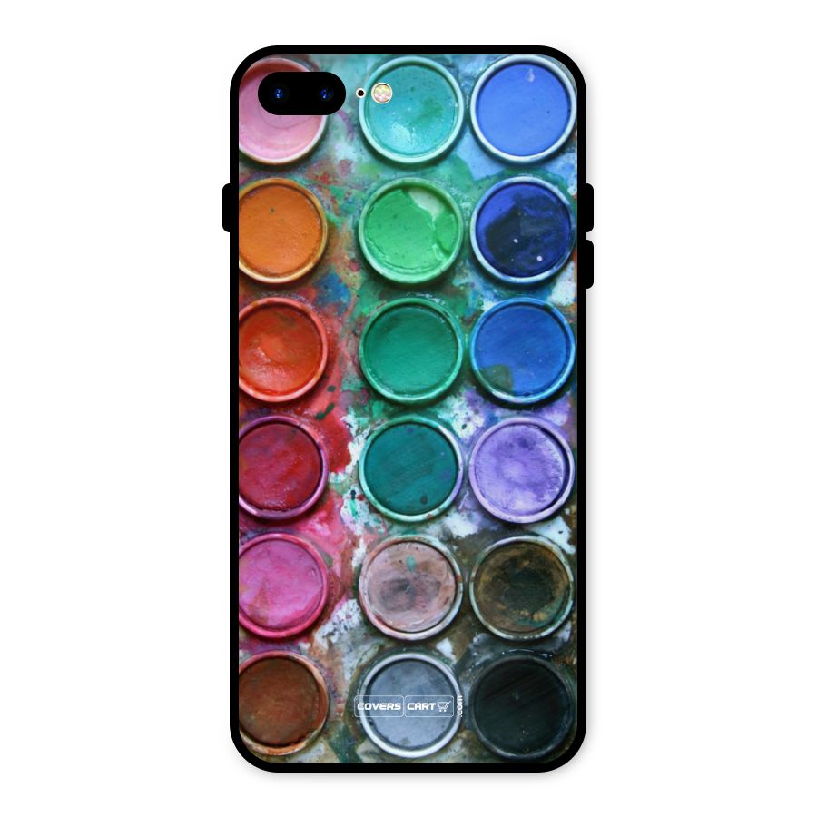 Water Paint Box Metal Back Case for iPhone 8 Plus