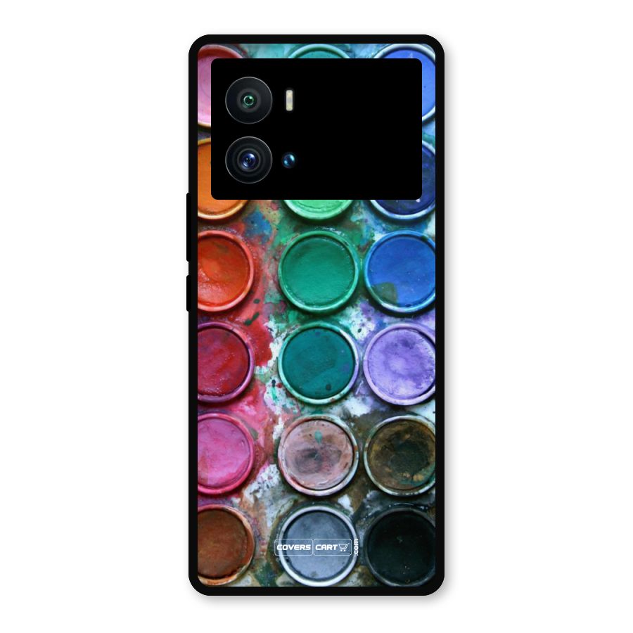 Water Paint Box Metal Back Case for iQOO 9 Pro