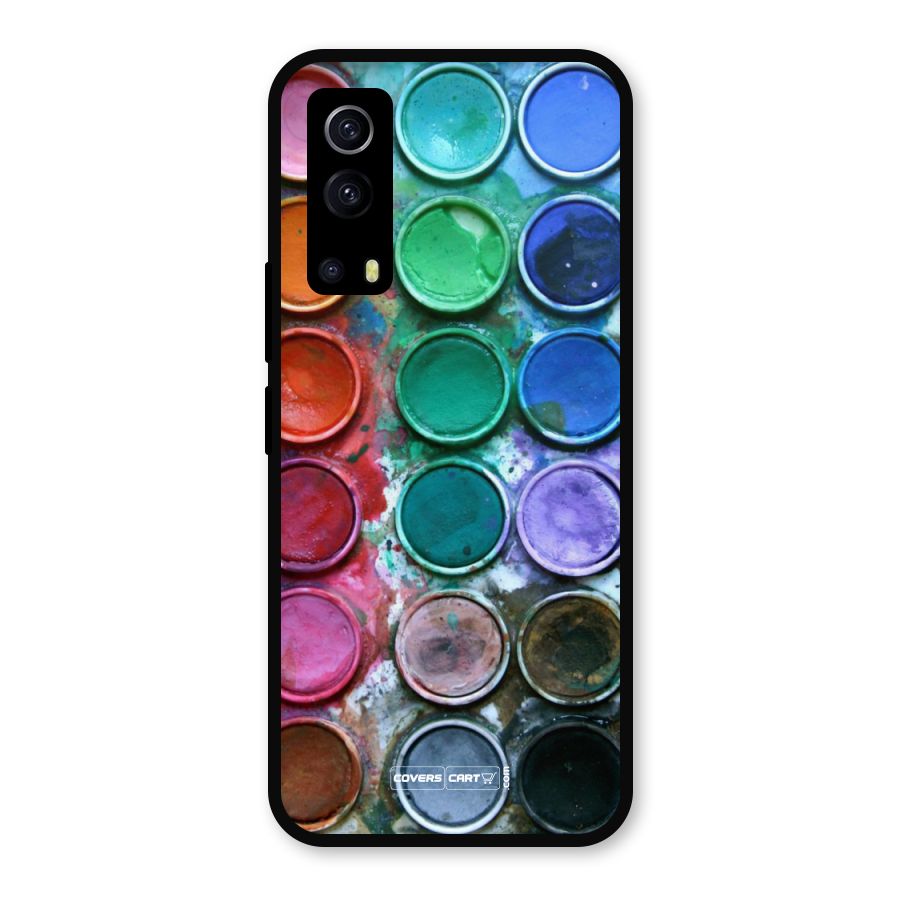 Water Paint Box Metal Back Case for iQOO Z3