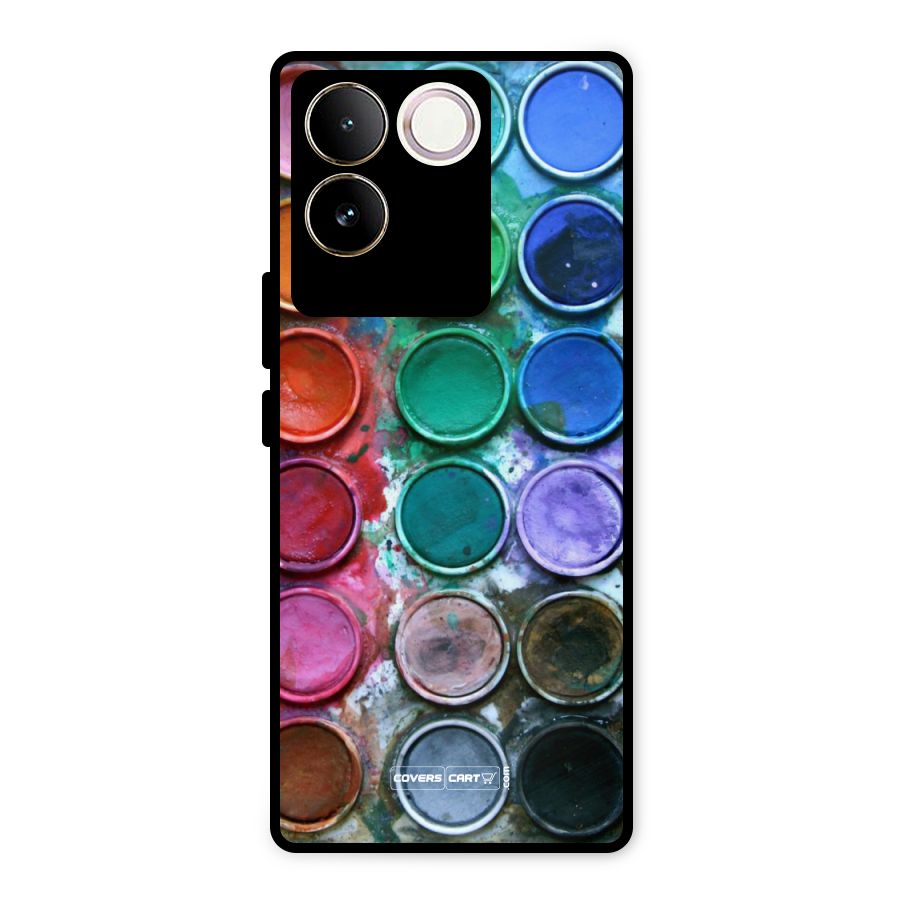 Water Paint Box Metal Back Case for iQOO Z7 Pro
