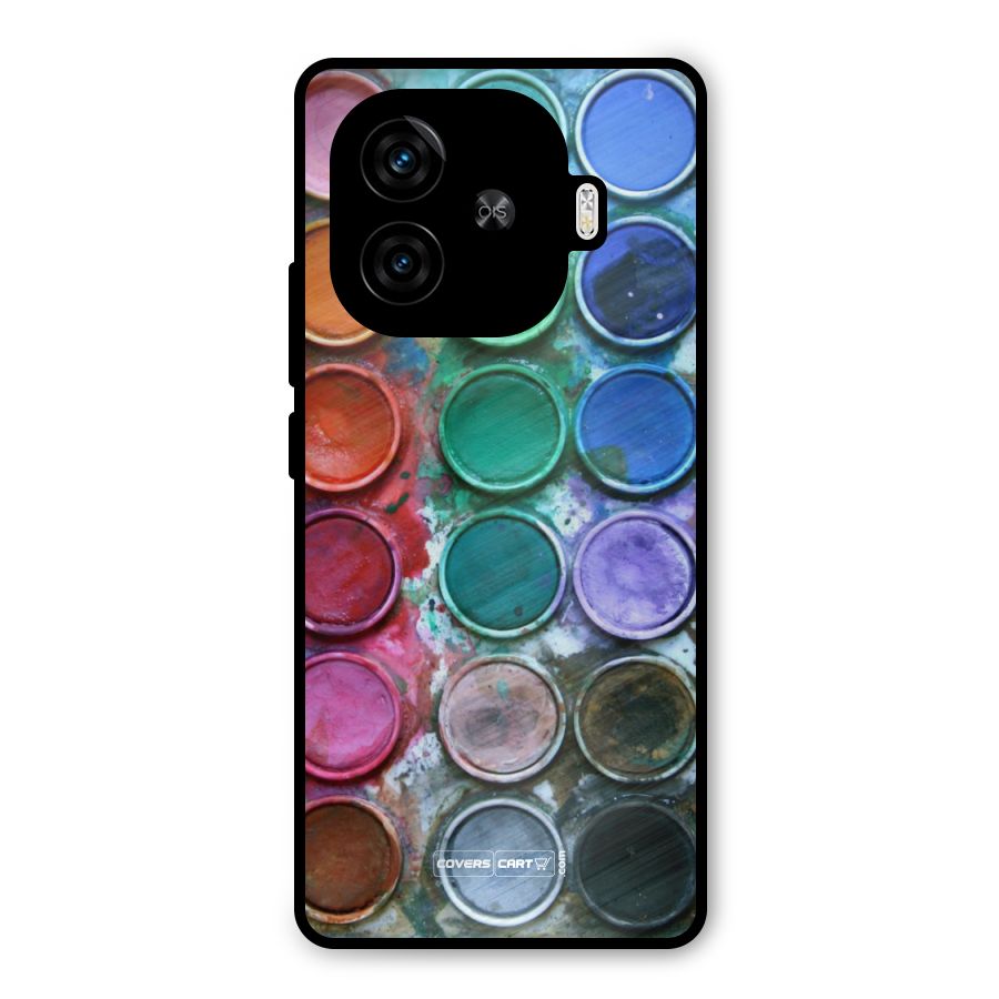 Water Paint Box Metal Back Case for iQOO Z9 Turbo