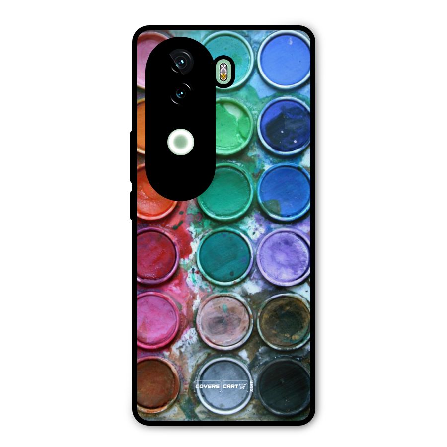 Water Paint Box Metal Back Case for iQOO Z9s
