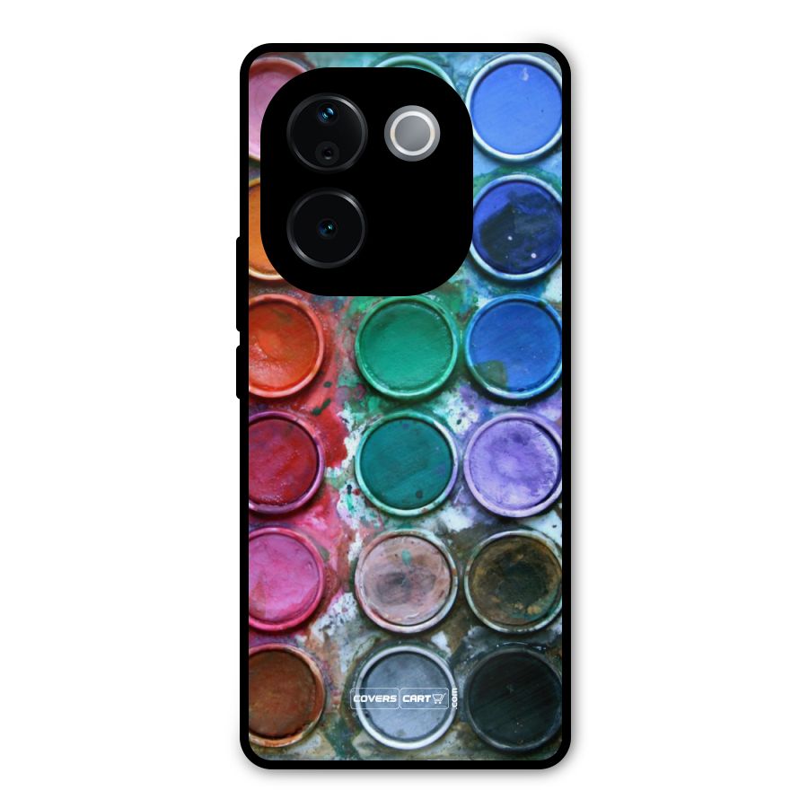 Water Paint Box Metal Back Case for iQOO Z9s Pro