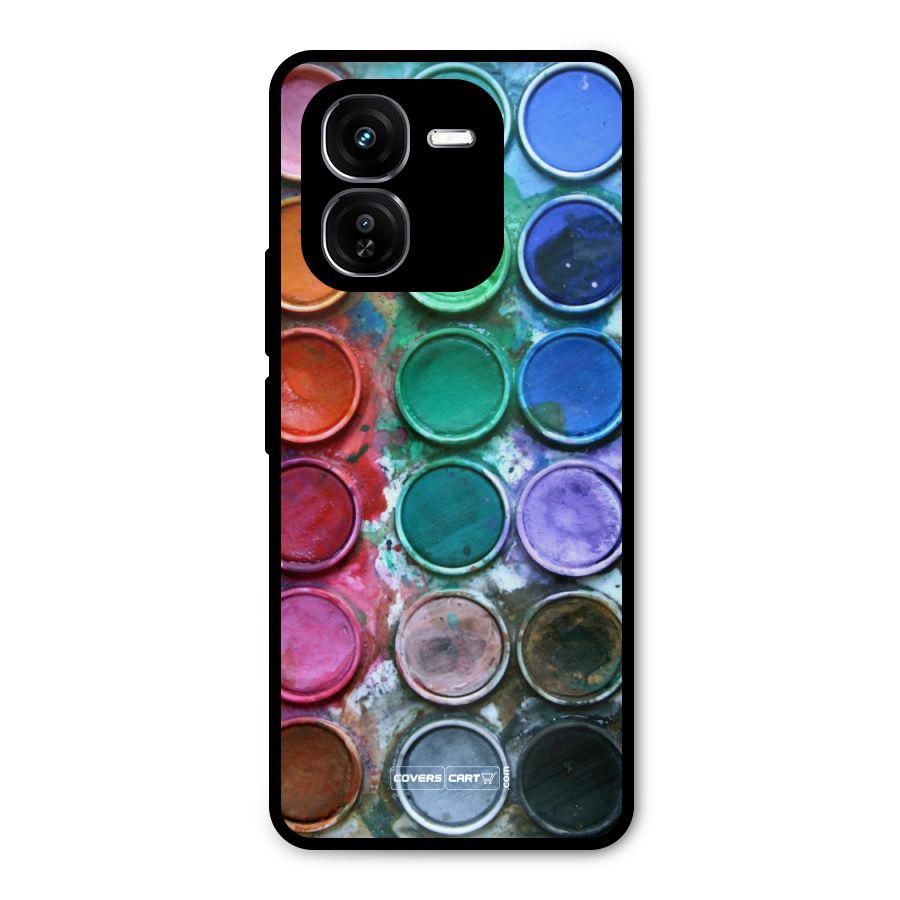 Water Paint Box Metal Back Case for iQOO Z9x