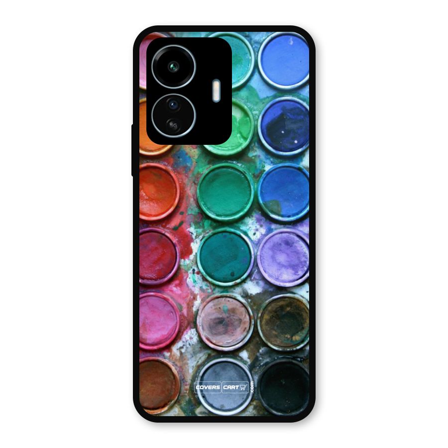 Water Paint Box Metal Back Case for vivo iQOO Z6 Lite 5G