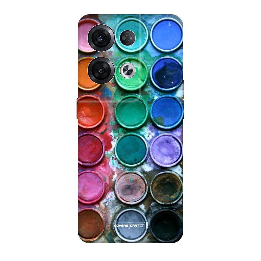 Water Paint Box Original Polycarbonate Back Case for Oppo Reno8 Pro 5G