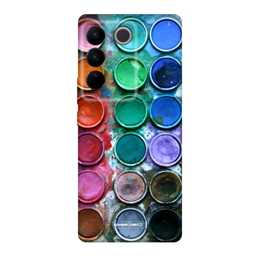 Water Paint Box Original Polycarbonate Back Case for Vivo V27