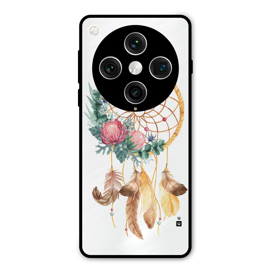 Watercolor Dreamcatcher Metal Back Case for Oppo Find X8 Pro