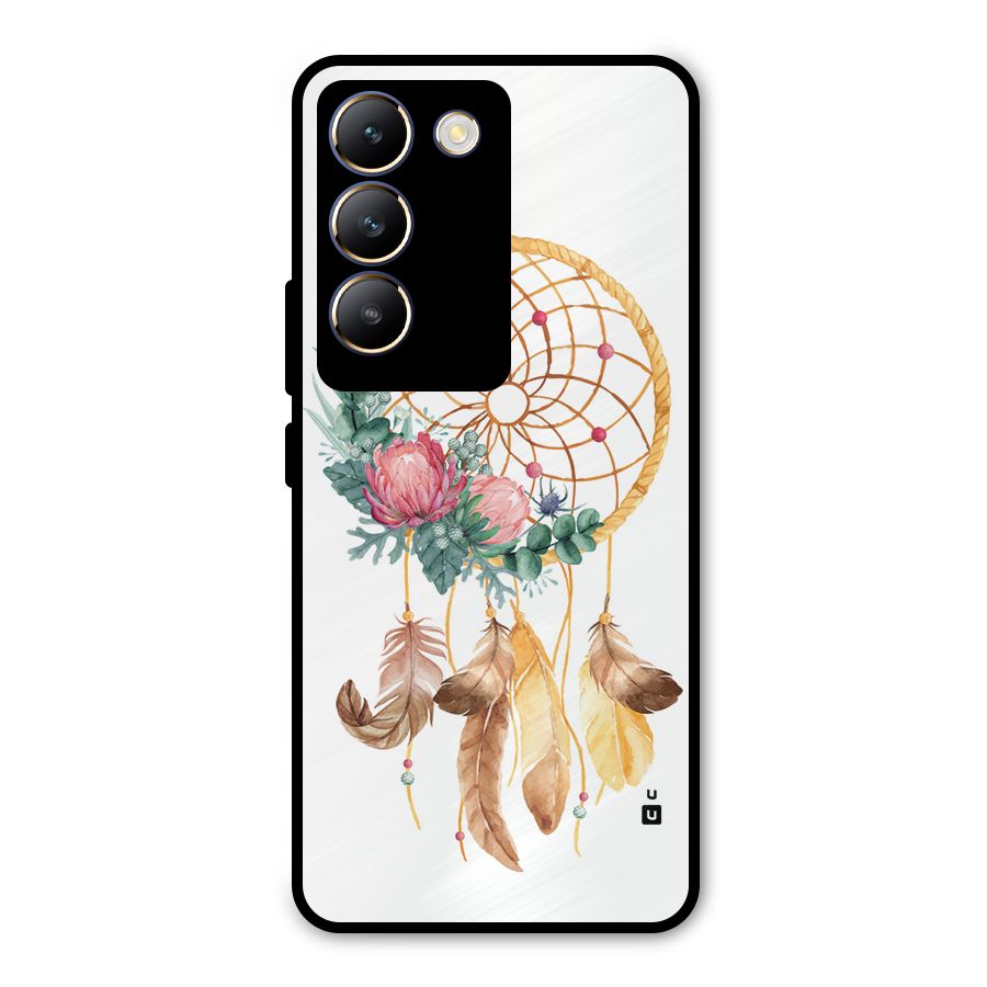 Watercolor Dreamcatcher Metal Back Case for Vivo T3 5G