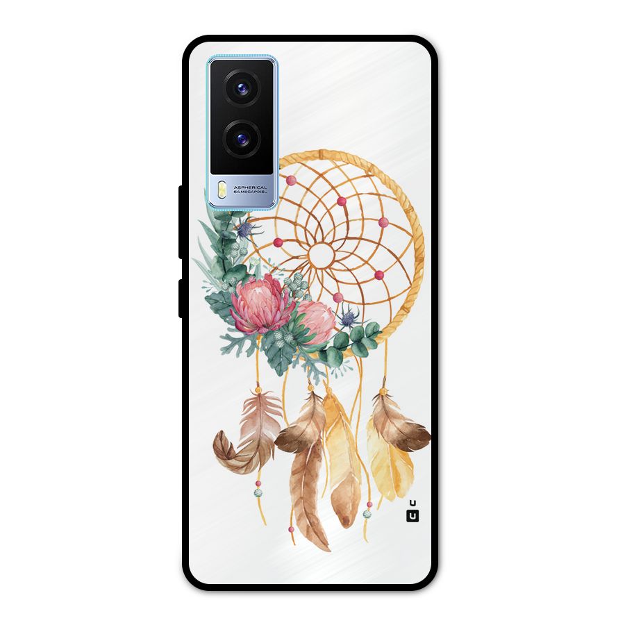 Watercolor Dreamcatcher Metal Back Case for Vivo V21e 5G
