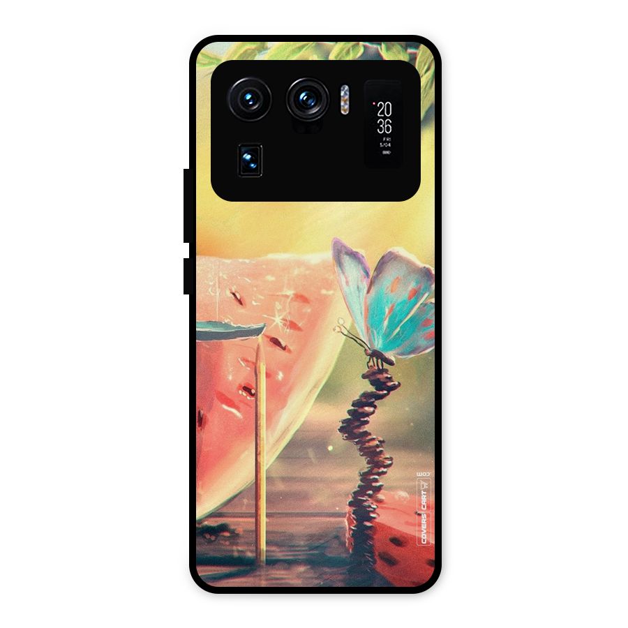 Watermelon Butterfly Metal Back Case for Mi 11 Ultra