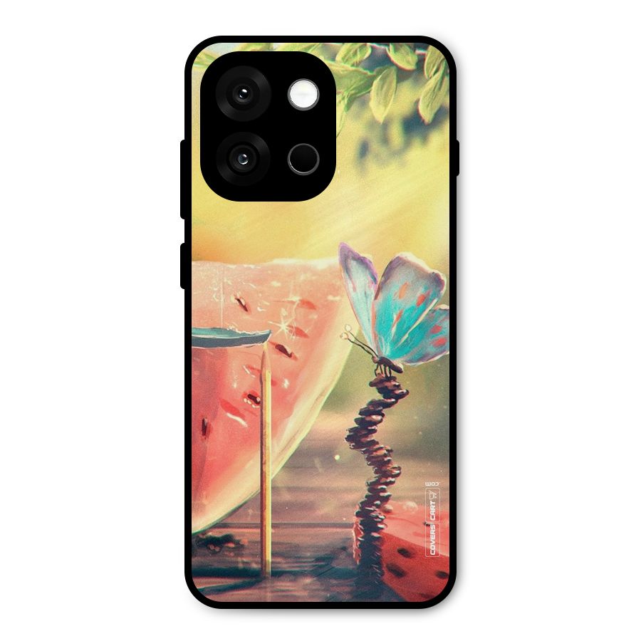 Watermelon Butterfly Metal Back Case for OnePlus 13s