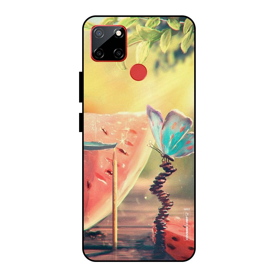 Watermelon Butterfly Metal Back Case for Realme C12