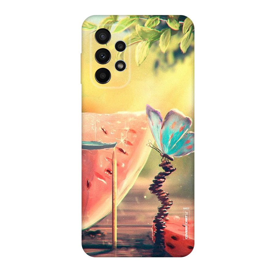Watermelon Butterfly Original Polycarbonate Back Case for Galaxy A23