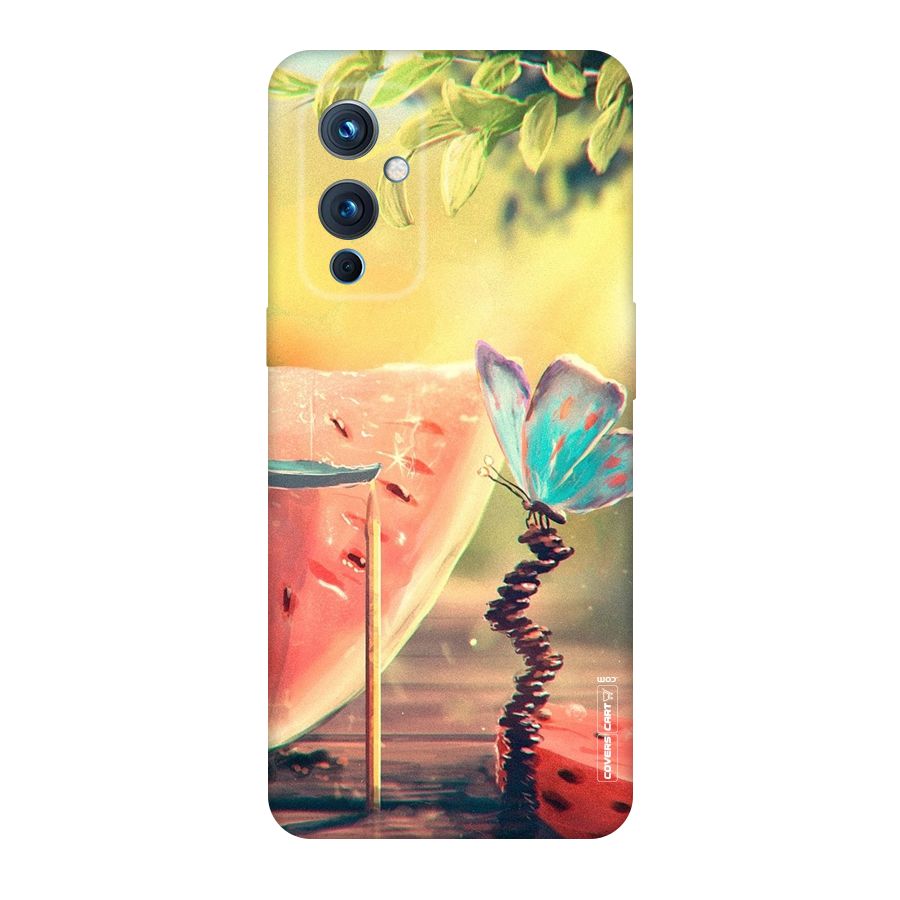 Watermelon Butterfly Original Polycarbonate Back Case for OnePlus 9