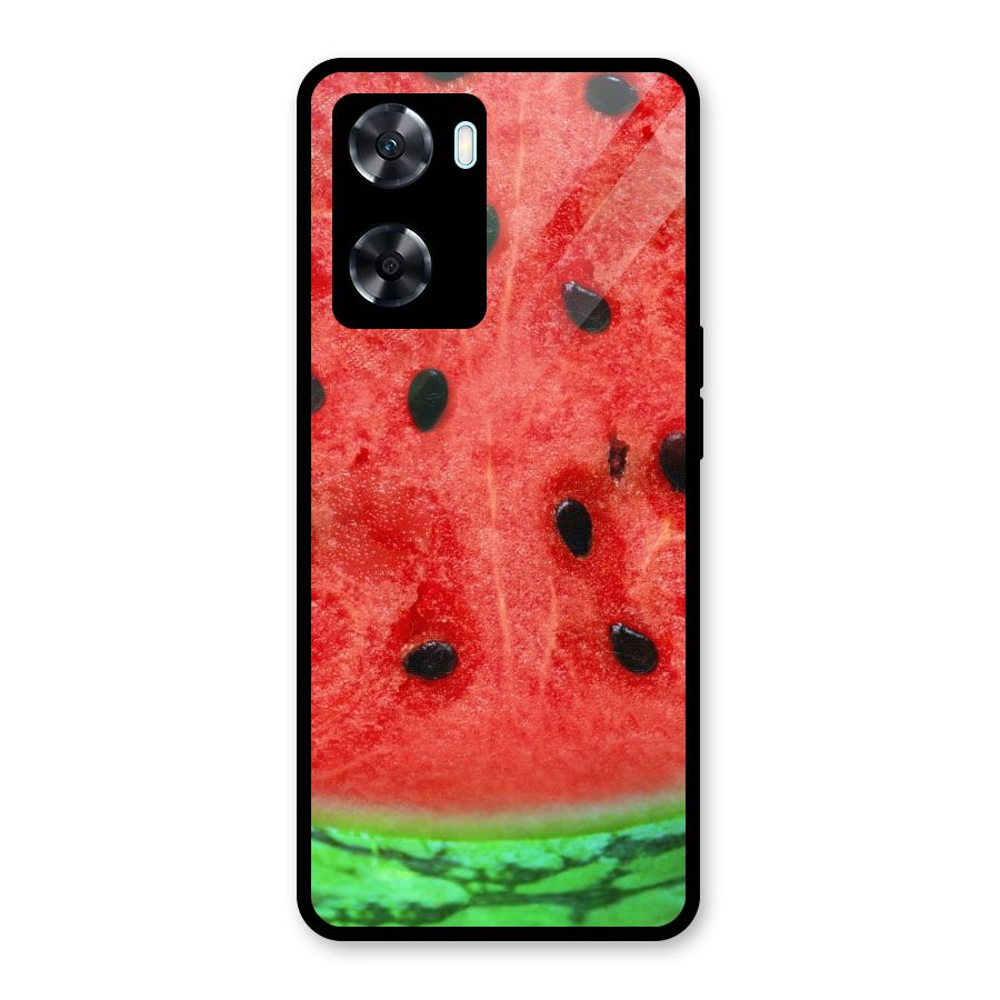 Watermelon Design Glass Back Case for Oppo A77s
