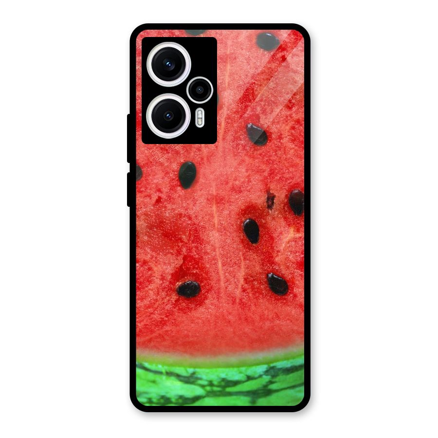 Watermelon Design Glass Back Case for Poco F5