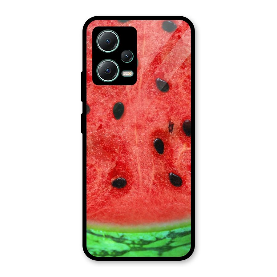 Watermelon Design Glass Back Case for Poco X5