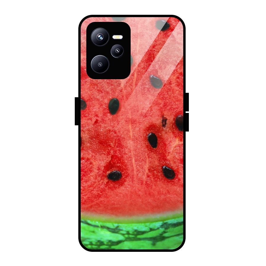 Watermelon Design Glass Back Case for Realme C35