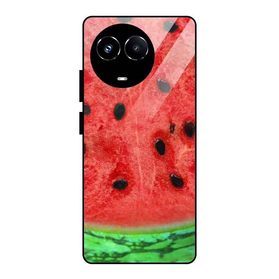 Watermelon Design Glass Back Case for Realme Narzo 60X