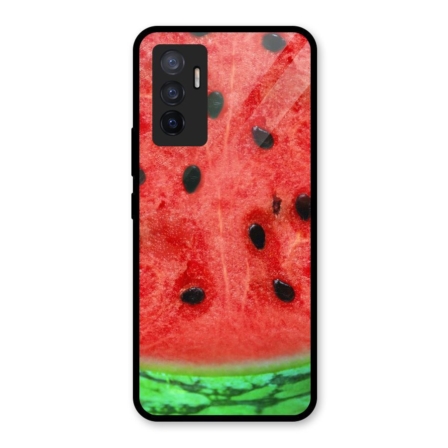 Watermelon Design Glass Back Case for Vivo V23e