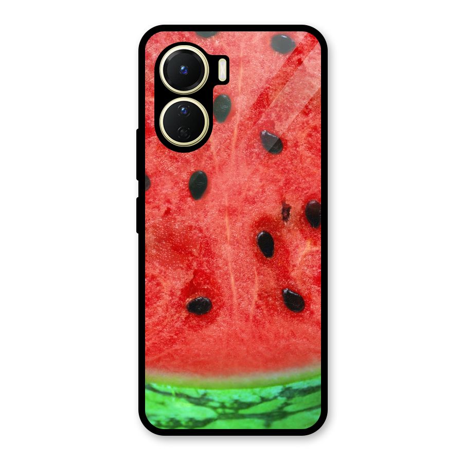 Watermelon Design Glass Back Case for Vivo Y16