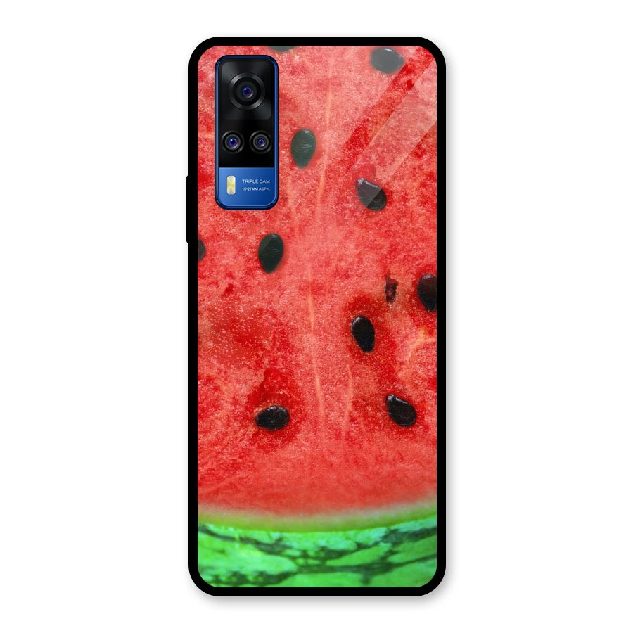 Watermelon Design Glass Back Case for Vivo Y31