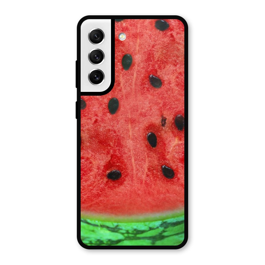 Watermelon Design Metal Back Case for Galaxy S21 FE 5G