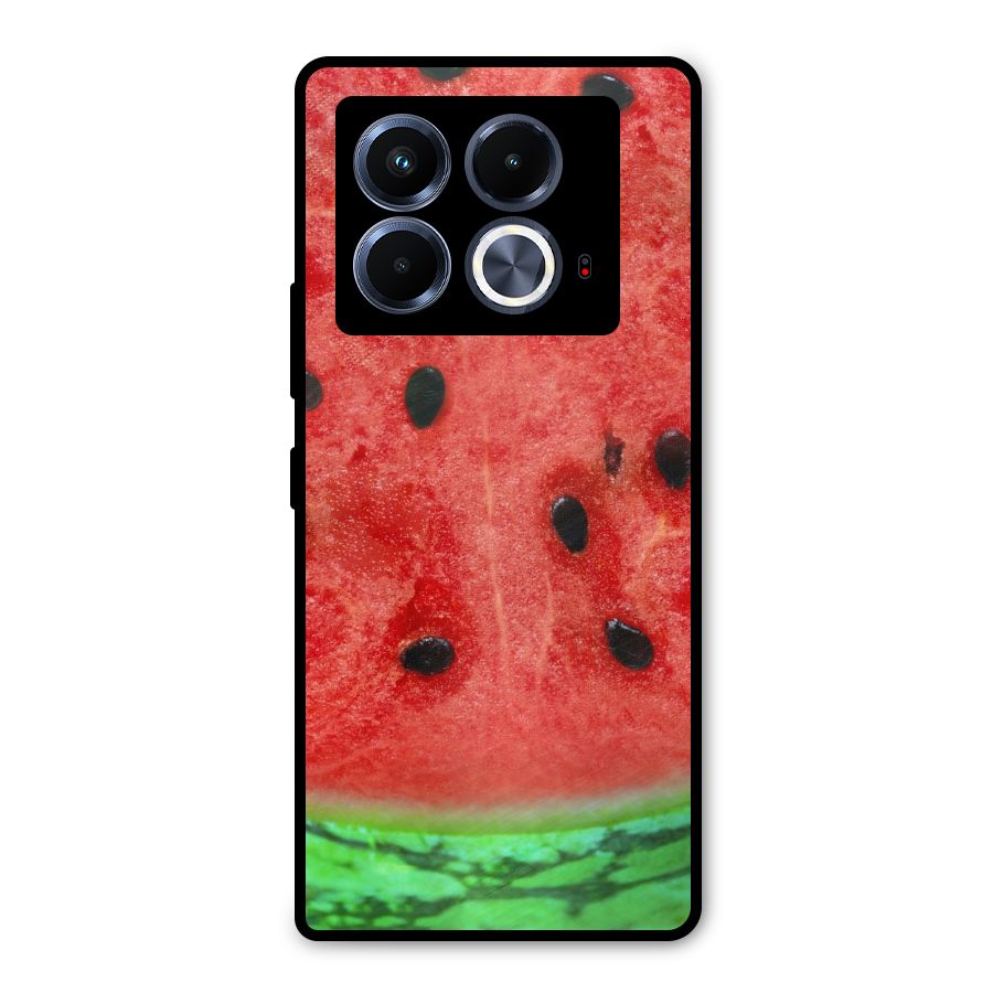Watermelon Design Metal Back Case for Infinix Note 40 5G