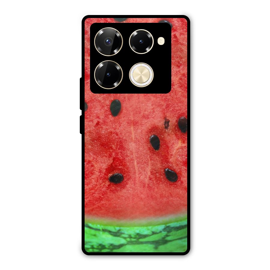 Watermelon Design Metal Back Case for Infinix Note 40 Pro Plus
