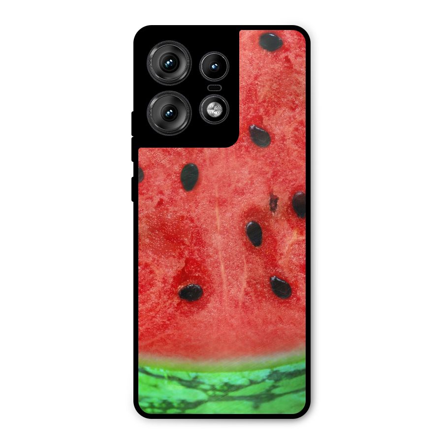 Watermelon Design Metal Back Case for Motorola Edge 50 Pro