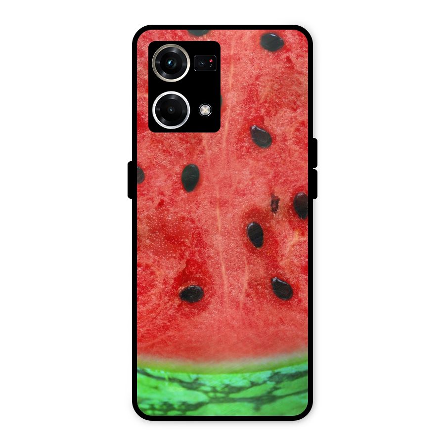 Watermelon Design Metal Back Case for Oppo F21 Pro 4G