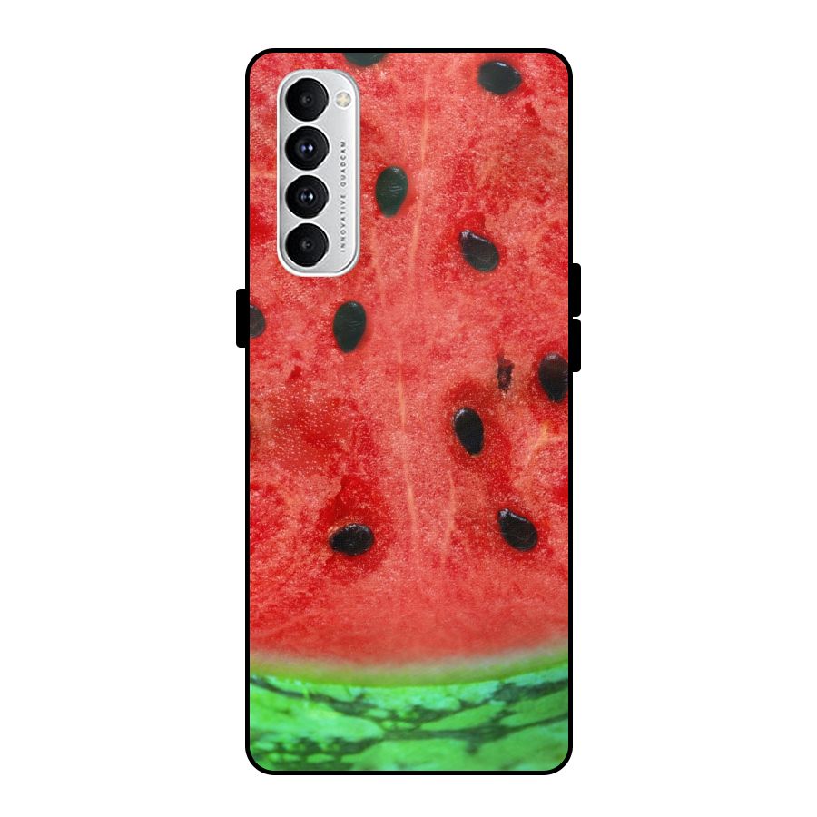 Watermelon Design Metal Back Case for Oppo Reno4 Pro