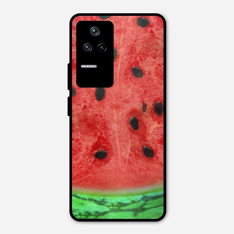 Watermelon Design Metal Back Case for Poco F4 5G
