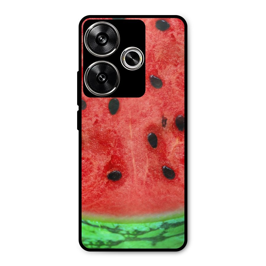 Watermelon Design Metal Back Case for Poco F6