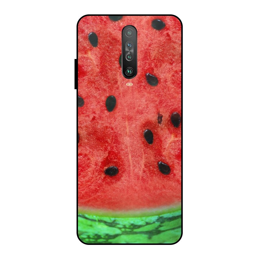 Watermelon Design Metal Back Case for Poco X2