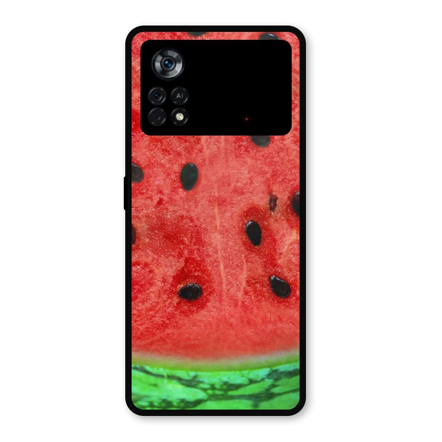 Watermelon Design Metal Back Case for Poco X4 Pro 5G