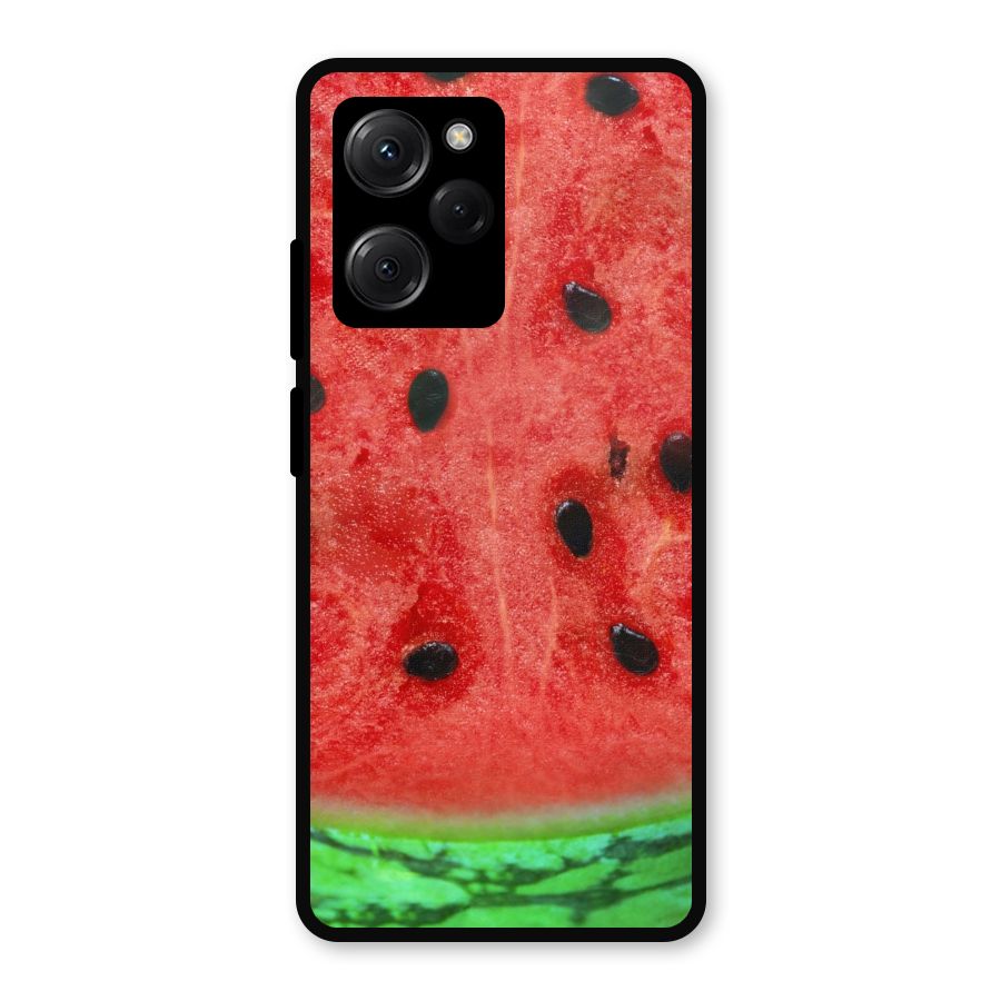 Watermelon Design Metal Back Case for Poco X5 Pro