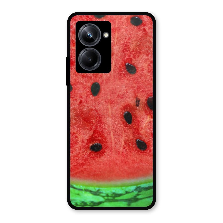 Watermelon Design Metal Back Case for Realme 10 Pro