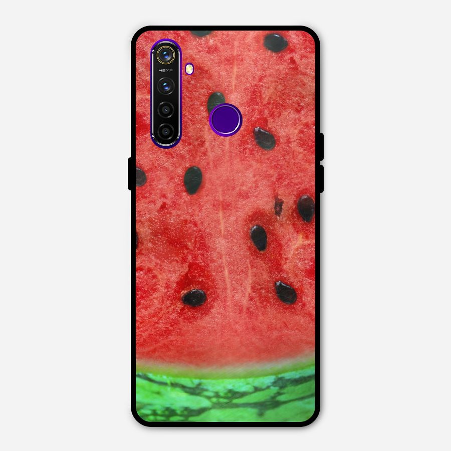 Watermelon Design Metal Back Case for Realme 5 Pro