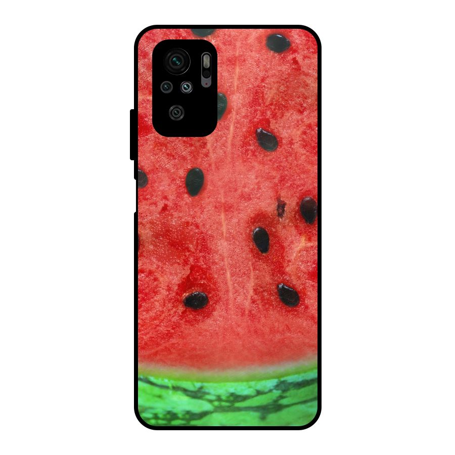Watermelon Design Metal Back Case for Redmi Note 10S