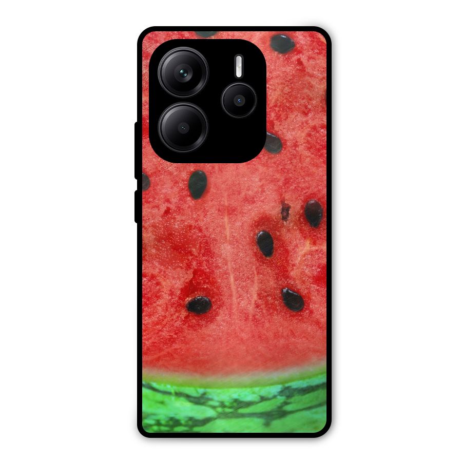 Watermelon Design Metal Back Case for Redmi Note 14 5G
