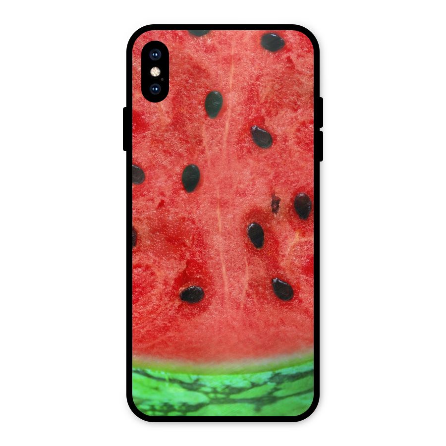 Watermelon Design Metal Back Case for iPhone XS Max