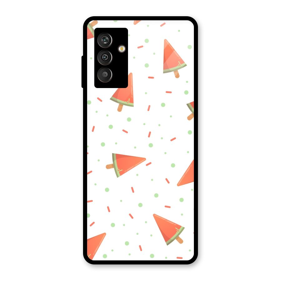 Watermelon Ice Creams Glass Back Case for Galaxy M13
