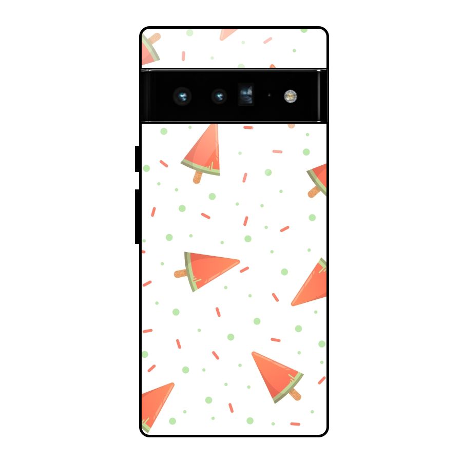 Watermelon Ice Creams Glass Back Case for Google Pixel 6 Pro