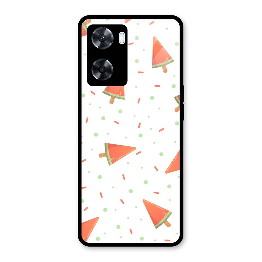 Watermelon Ice Creams Glass Back Case for Oppo A77s