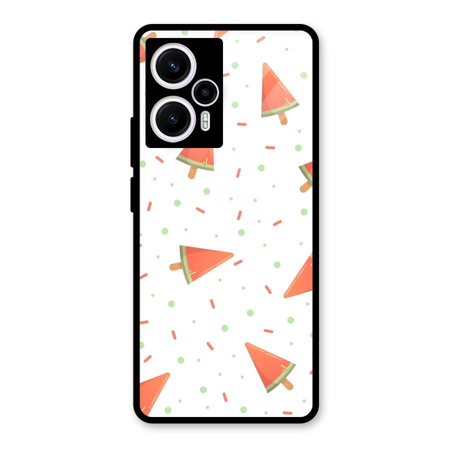 Watermelon Ice Creams Glass Back Case for Poco F5