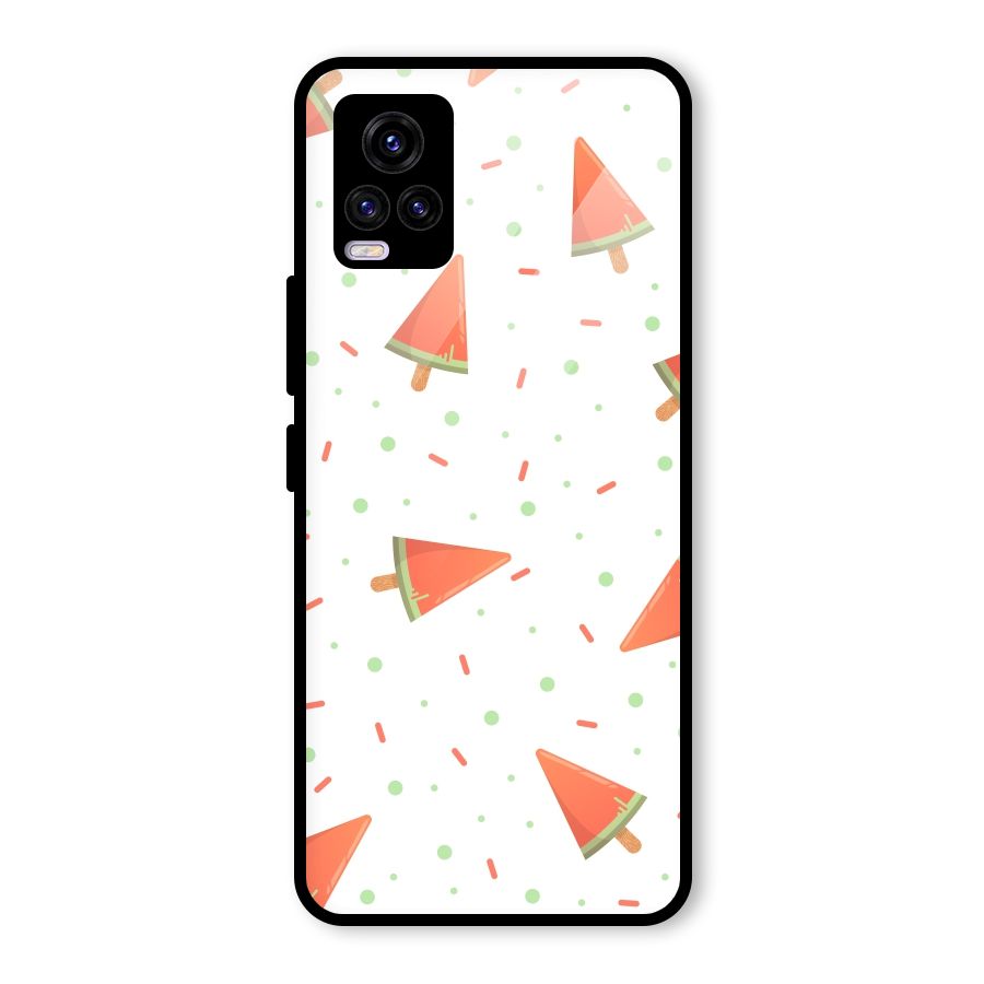 Watermelon Ice Creams Glass Back Case for Vivo V20 2021